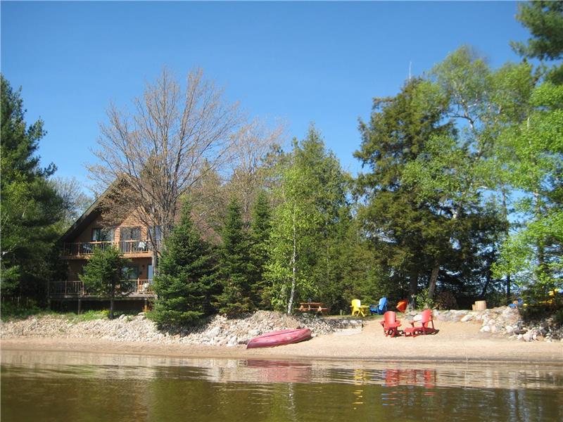 Glorious Sunsets Beach Fireplace Haliburton Cottage Rental