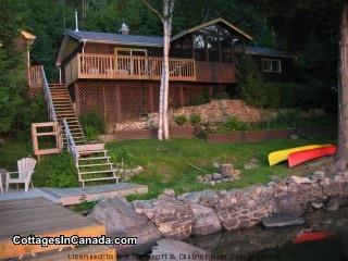 Beautiful Papineau Lake Maple Leaf Cottage Rental Gl 18242