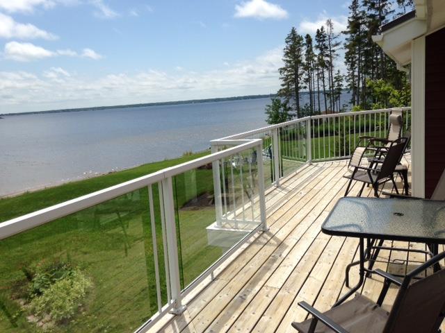 **Waterfront**  Two bedroom upper unit with balcony on Shediac Bay