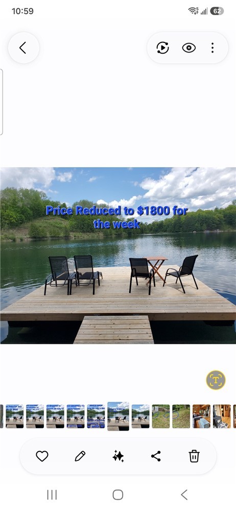 DICSOUNTED RATES. Cozy Calabogie waterfront Cottage overlooking Private Barry Lake