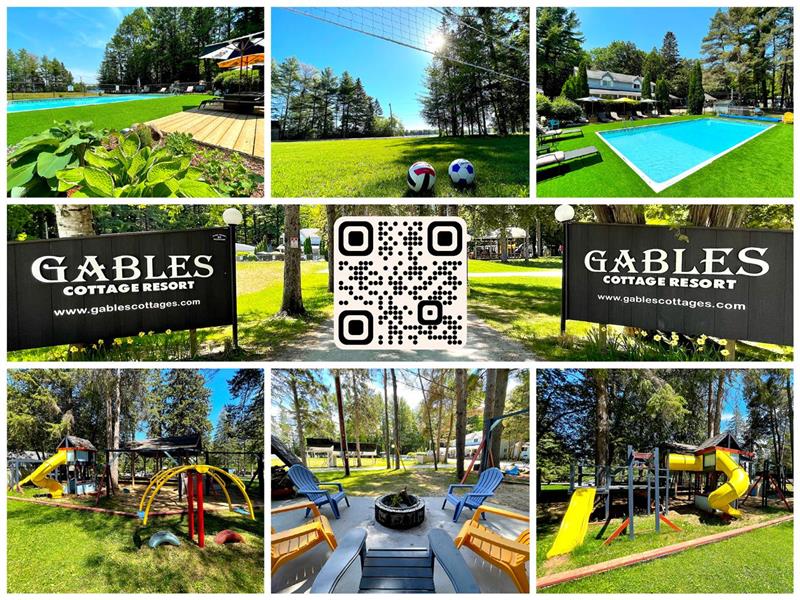 Gables Cottage Resort | 8 Cottages | Swimming Pool | Kids Playground | Picnic Area w/ Fire Pit