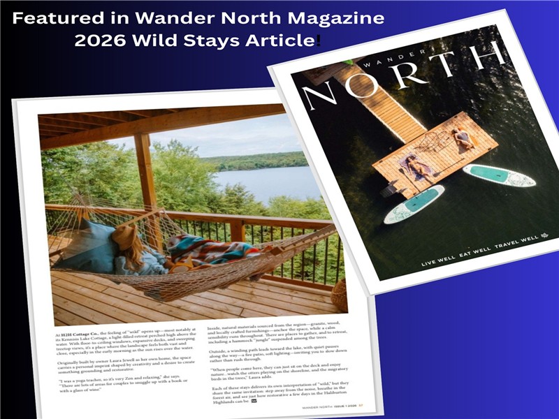 Kennisis Lake Haliburton Cottage Family & Romantic Getaway privacy awe-inspiring & breathtaking view