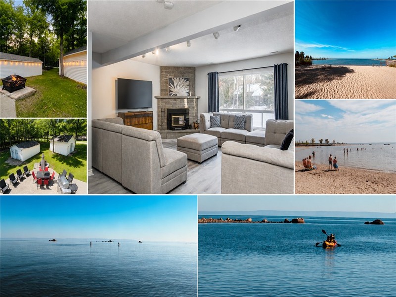 3-Min Walk to Sandy Beach | 3BR Georgian Bay Cottage | Fire Pit + BBQ!