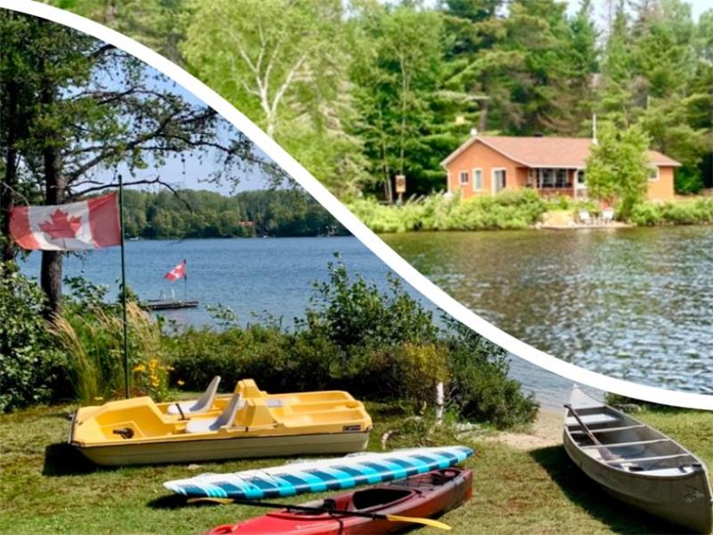 Lakeside Pines Hideaway - a small peaceful lake with a sandy shallow entry, on a private level lot.