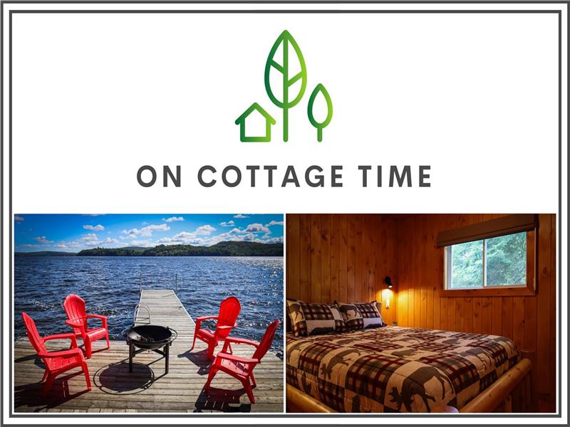 On Cottage Time - A Family-Friendly, 4-Season Lakefront Retreat with Log Bunk Beds & Swing Set
