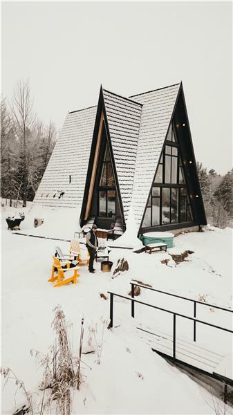 AAT Aframe Cabin on French River