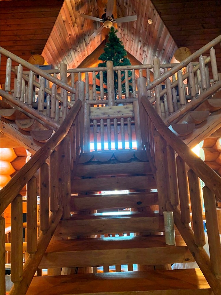 Luxury log home waterfront retreat