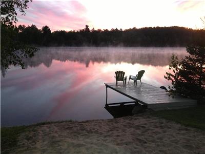 Lake McColgan Retreat - Four Season Chalet with 255 Feet of Private Water Front  (Max 4 adults)