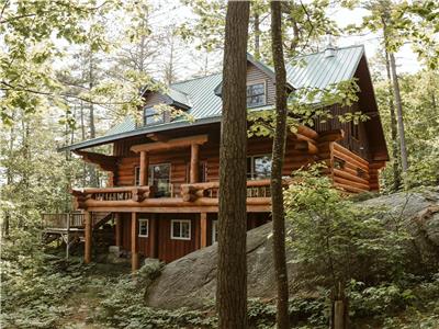 The Wood House -- modern Scandinavian log cabin, waterfront, 2 hours from Toronto