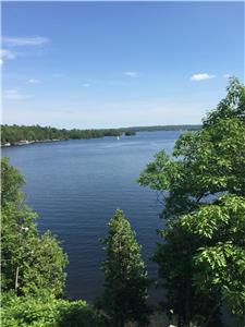 Family cottage with a Spectacular view of the lake, 2 Bdrm, waterfront property on Stoney Lake.