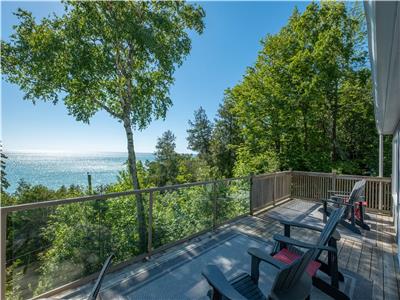 Welcome to AmberHill, an updated charming cottage with an incredible view of Lake Huron