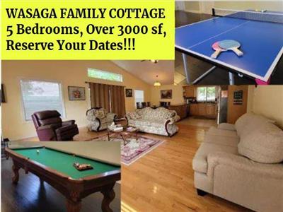 5 BEDROOM COTTAGE, POOL&PING PONG TABLES, WALK2 RESTAURANTS, GOLF COURSE&CASINO NEARBY