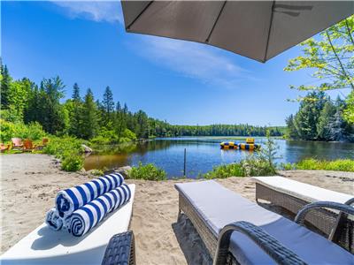 Waterfront Oasis w/ Private Beach, Hot Tub, Sauna + Game Room