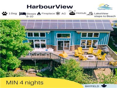 HarbourView, Large Modern Cottage, Hot tub, Gas BBQ, Pizza Oven, Gas Firepit