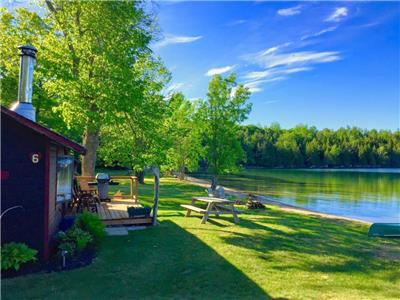 Long Bay Cottages- Cottages on private sand beach - Located on Lake Kagawong