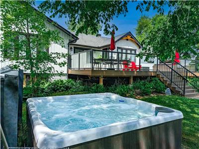 Silver Maple Farmhouse | 4+ Private Acres, 400ft of Lakefront | Hot Tub & Sauna