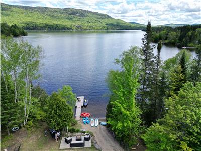 Chalet Paradis Archambault Bord de Lac Plage SPA Billard