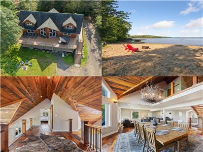 SZNS Luxury Lakefront + Sandy Beach & Hot Tub: June Availability + Two Night Stay in Aug Avail!
