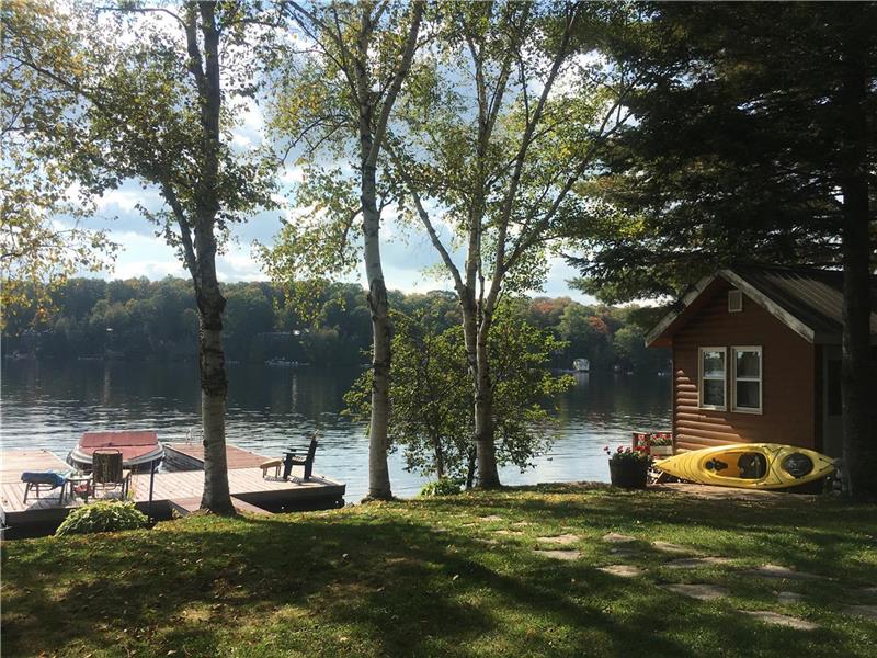 Chandos Lake 111' Waterfront Apsley Cottage for Sale FS24164